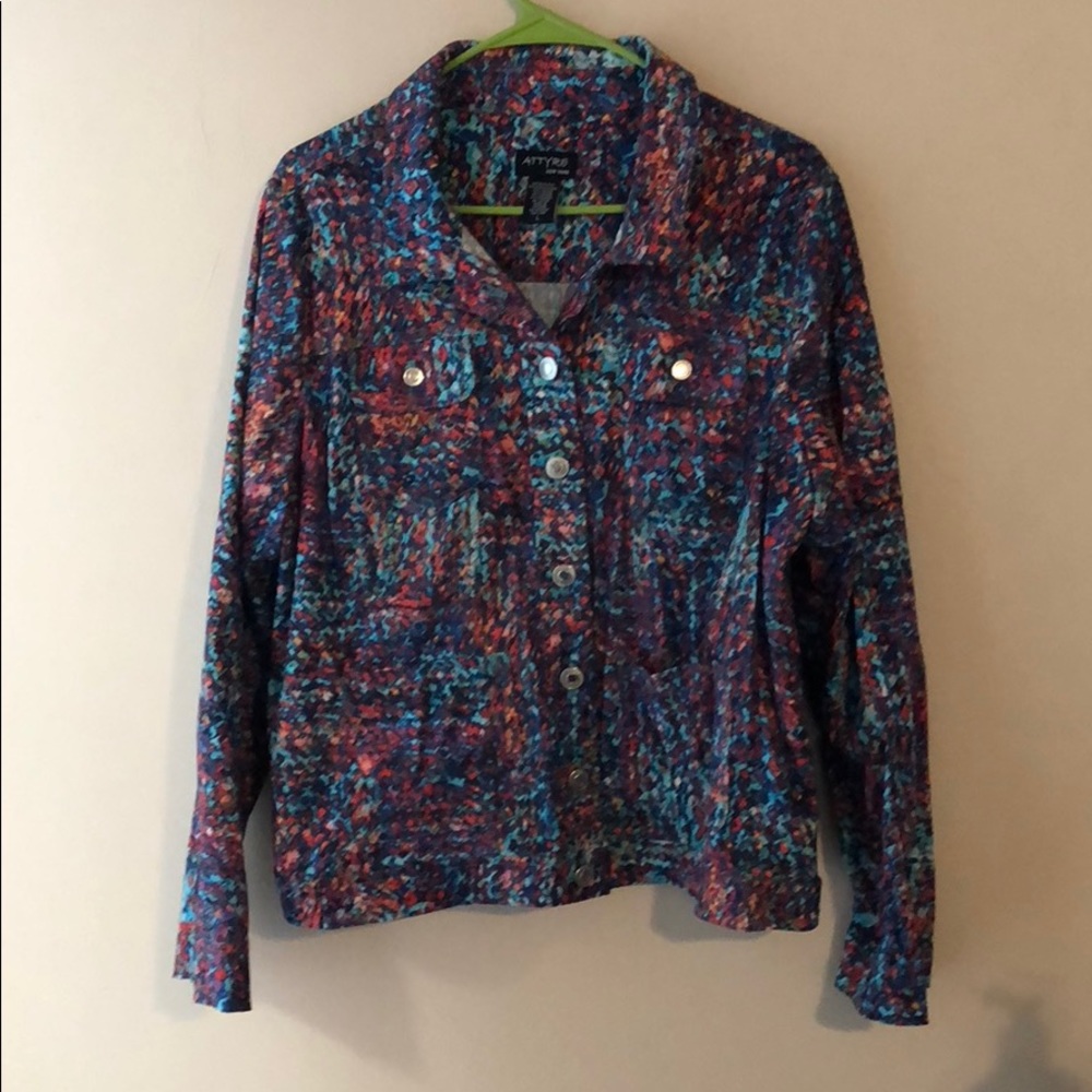 Colorful Jeans-styled Jacket